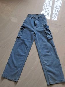 Blue Cargo Jeans FrOm Myntra