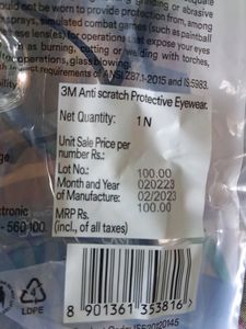 Protective Eye Glass For Conjunctivitis/Eye Flu/Bike riding/ Dust Control