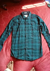 back print Checked Shirt