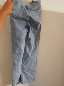 Light Blue Denim Jeans Straight Fit