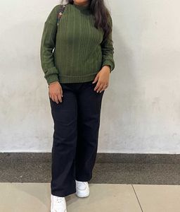 Olive Green Top For Women