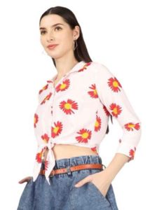 Floral Print Crop Top