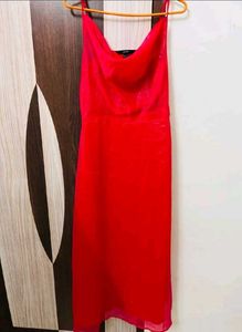 Vero Moda Cowl Neck Red Dress
