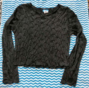 Stylish Black Crop Top
