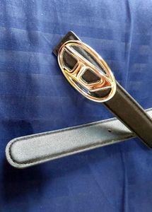 Diesel Black Leather Belt