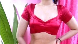 Mahal Cut Backless Drawstring Satin Padded Blouse