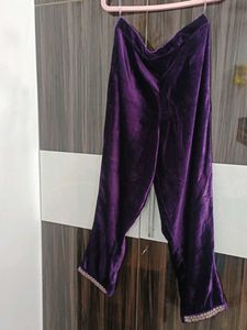 Green Velvet Kurta Set