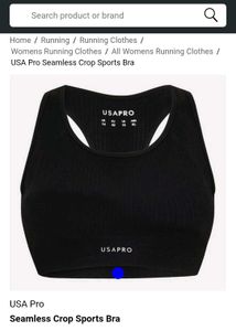 💙 SEAMLESS CROP SPORTS BRA