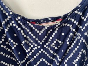 Sleeveless Bandhani Print Peplum Top