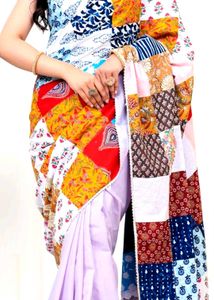 Patchwork Saree - Unique Design
