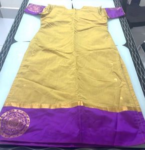 Combo Purple And Mustard Kurthi