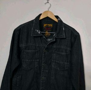 Black Denim Jacket Distressed