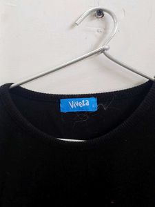 Stylish Black Flared Sleeve Top – Elegant &amp; Trendy