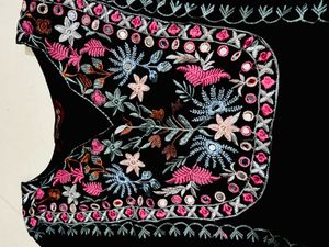 Embroidered Black Kurta Set Never Used