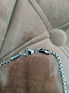 Unused Black Stone Artificial  Steel Chain