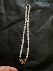 Butterfly Pearl Necklace