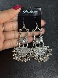 Fancy Elephant Jhumka Earrings