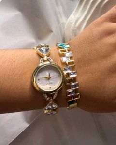 Anti Tarnish square Bangle gem Bracelet