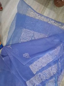 New Saree With Fall N Picco