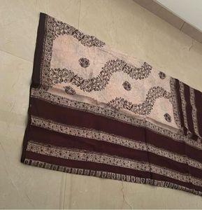 Coffee Brown  &amp; Cream  silk Saree