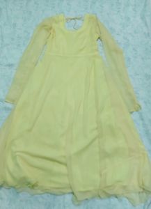 Yellow Anarkali