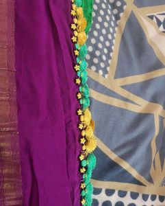 Mysore crepe silk saree.