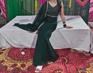 Skirt Or Blouse With Attached Dupatta
