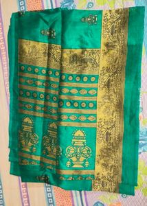 Mysore Soft Silk Green Saree