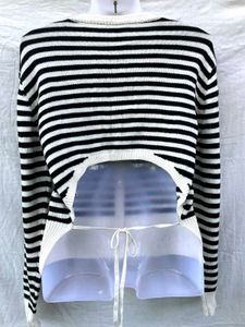 Striped Cardigan Sweater