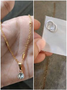 PureSilver Earrings& New Chain