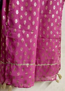 Pink Printed Dupatta(Women)