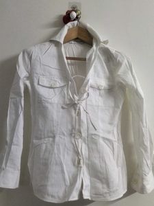 White Button-Down Shirt