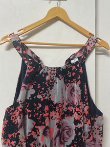 Floral Print High-Low Dress