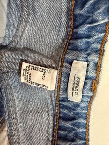 Bleach Dye Denim Shorts