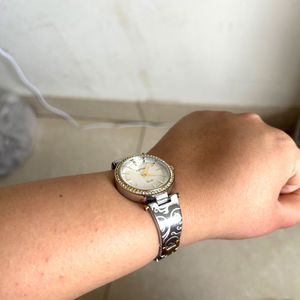 Aspen Quartz Watch - Crystal Embellished Dial