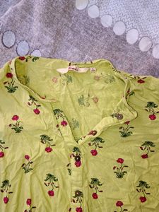 Floral Print Kurta