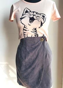 Korean inspired Set of cute skirt & top