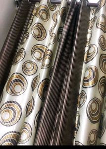 Brown🟤 Printed 9 Ft 4 Curtains