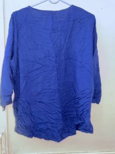 Blue Striped Tunic Top