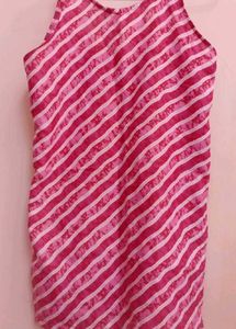 Striped Pink short kurti