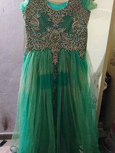 Green Embellished Formal Dress