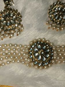 Pearl Kundan Choker Set