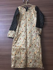 Bird Print Kurti Top