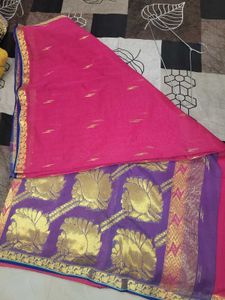 Pink & Purple Saree