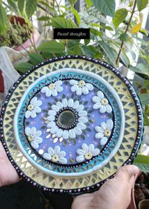 Pastel Flower Mandala Plate