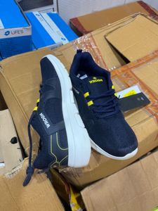 WROGN Navy Blue & Yellow Sneakers