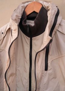 Beige Windbreaker Jacket