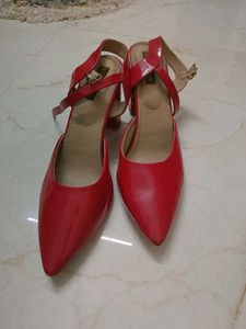 Red Pointed-Toe Heels