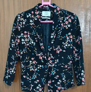 Floral Print Blazer