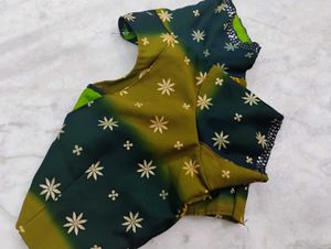 Green Colour Formal Blouse